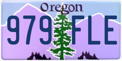 OR license plate 979FLE