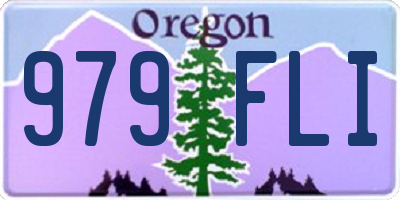 OR license plate 979FLI