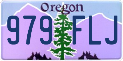OR license plate 979FLJ