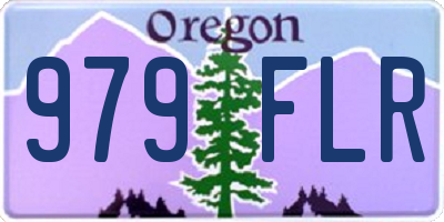 OR license plate 979FLR
