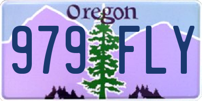 OR license plate 979FLY