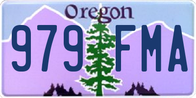 OR license plate 979FMA
