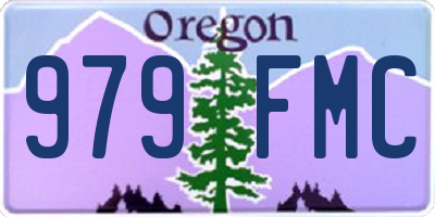 OR license plate 979FMC
