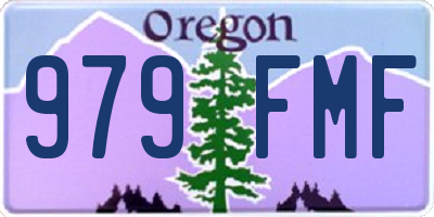 OR license plate 979FMF