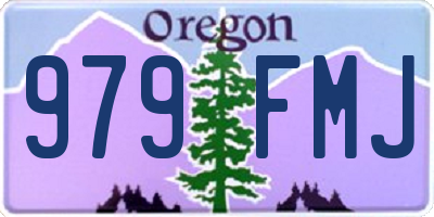 OR license plate 979FMJ