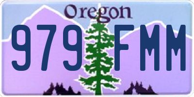 OR license plate 979FMM