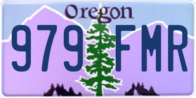 OR license plate 979FMR