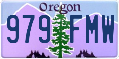 OR license plate 979FMW