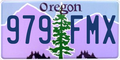 OR license plate 979FMX