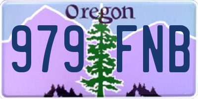 OR license plate 979FNB