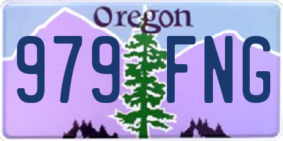 OR license plate 979FNG