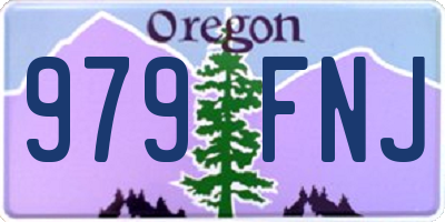 OR license plate 979FNJ