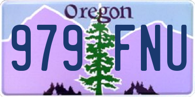 OR license plate 979FNU