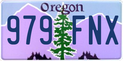 OR license plate 979FNX