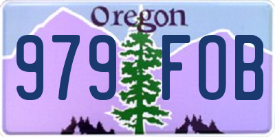 OR license plate 979FOB