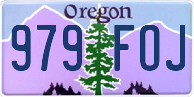 OR license plate 979FOJ