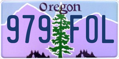 OR license plate 979FOL