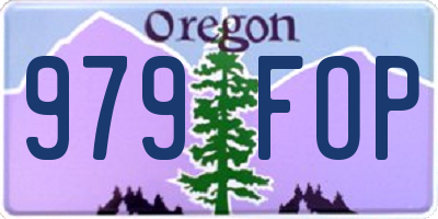 OR license plate 979FOP