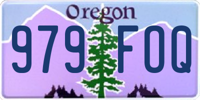 OR license plate 979FOQ