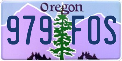 OR license plate 979FOS