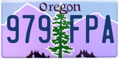 OR license plate 979FPA