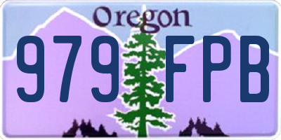 OR license plate 979FPB