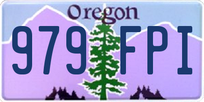 OR license plate 979FPI