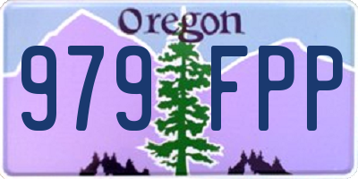 OR license plate 979FPP