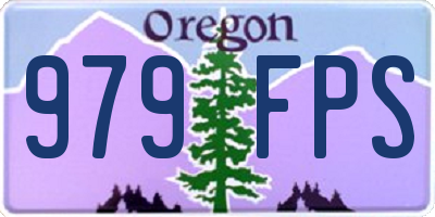 OR license plate 979FPS