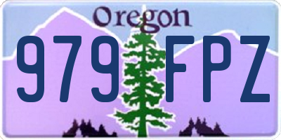 OR license plate 979FPZ