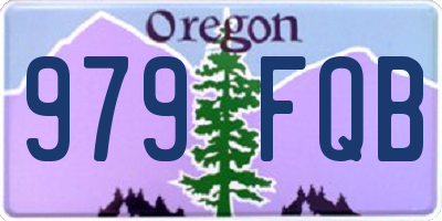 OR license plate 979FQB