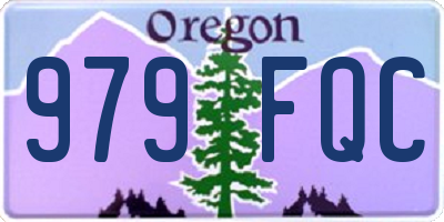 OR license plate 979FQC