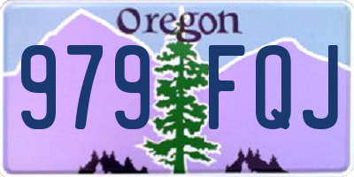 OR license plate 979FQJ