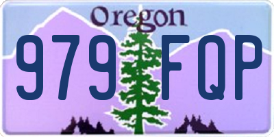 OR license plate 979FQP