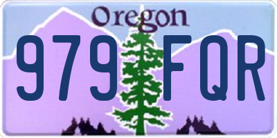 OR license plate 979FQR