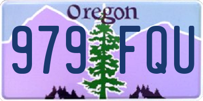 OR license plate 979FQU