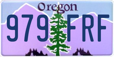 OR license plate 979FRF