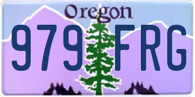 OR license plate 979FRG