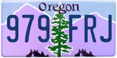OR license plate 979FRJ