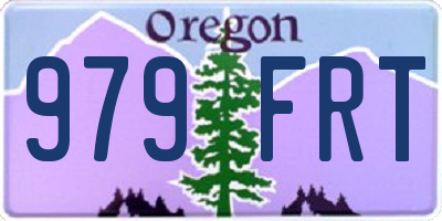 OR license plate 979FRT