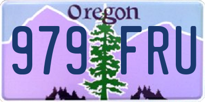 OR license plate 979FRU