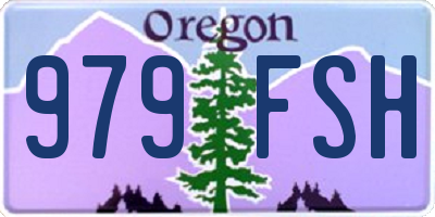 OR license plate 979FSH