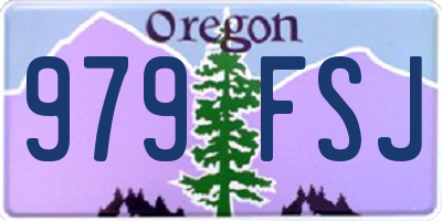 OR license plate 979FSJ