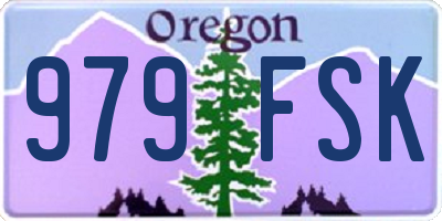 OR license plate 979FSK