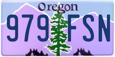 OR license plate 979FSN