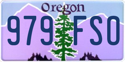 OR license plate 979FSO