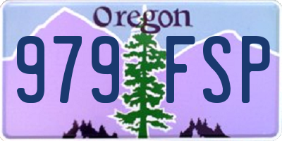 OR license plate 979FSP
