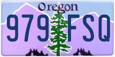OR license plate 979FSQ