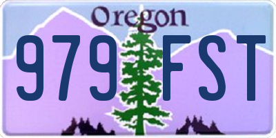 OR license plate 979FST