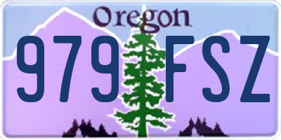 OR license plate 979FSZ